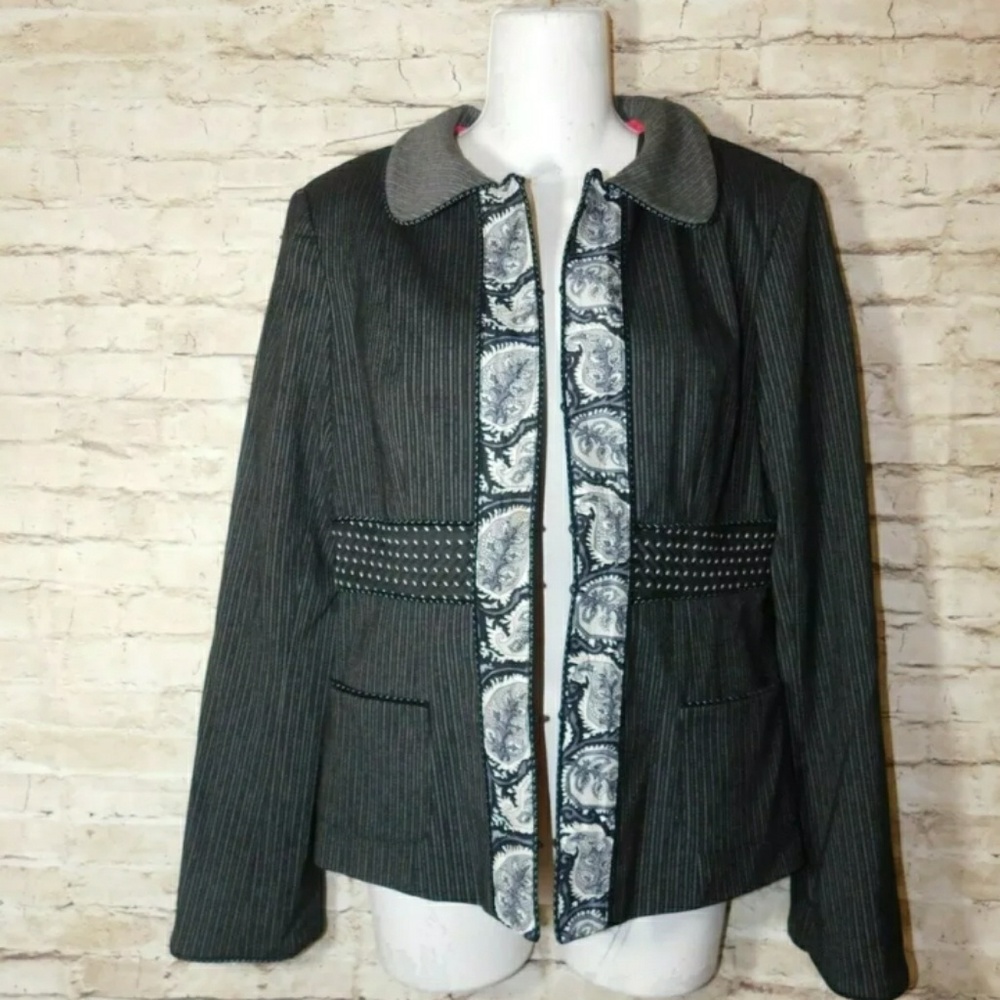 Nanette Lepore Blazer Jacket Size 6 Black